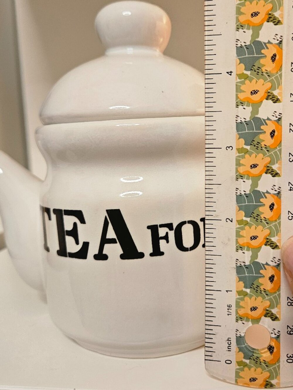 EP Excellent Porcelain "Tea for 2" Ceramic White Teapot - Picture 8 of 9